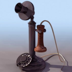 3D model svícenového telefonu