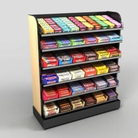 Candy Display Rack 3d model