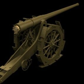 Cannone Da 149a Heavy Gun 3d model