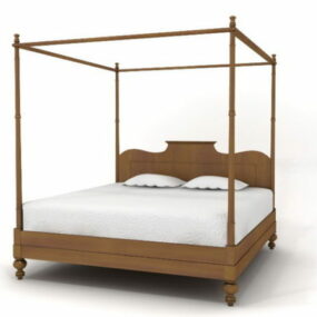 Kanopi Perabot Umumnya Katil model 3d