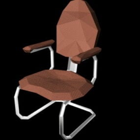 Chaise en porte-à-faux avec accoudoirs modèle 3D