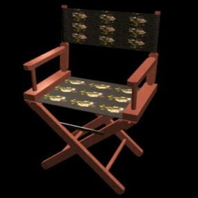 كرسي قماش قابل للطي نموذج ثلاثي الأبعاد