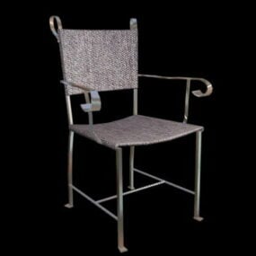 Canvas Lawn Chair 3d model