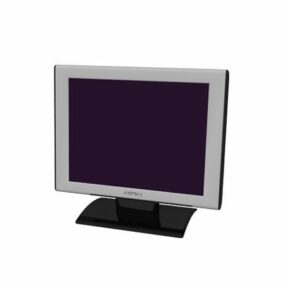 Monitor LCD con soporte modelo 3d