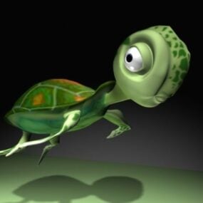 Tegneserie Baby Turtle 3d-modell
