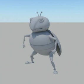 Bug With Skull 3d model