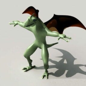 Crocodile Dragon Character 3d-modell