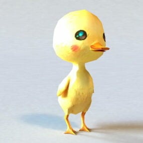 Cartoon Duckling 3d model