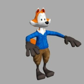 Cartoon Fox 3D-Modell