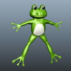 Animowana żaba Model 3D