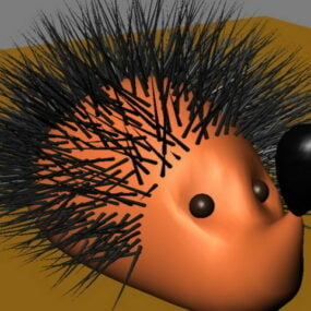Kreslený 3D model ježka