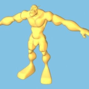 Cartoon Ogre Character 3d model
