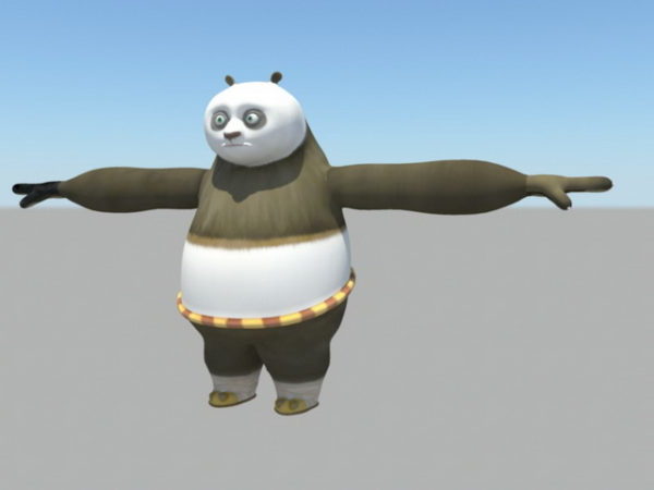 Dibujos animados panda