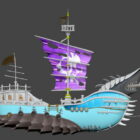 Cartoon Piratenschiff