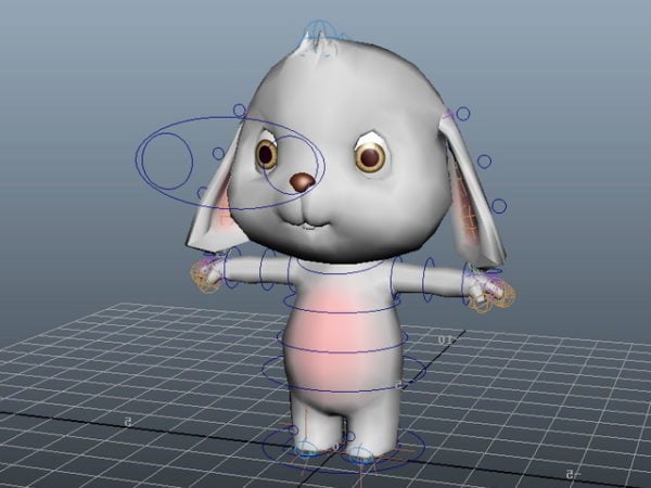 Cartoon Rabbit Rig Free 3d Model - .Ma, Mb - Open3dModel