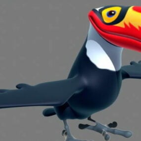 Cartoon Toucan Character 3d model