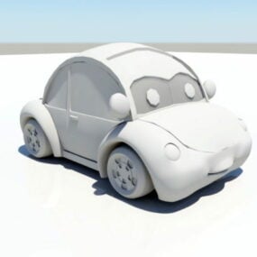 Cartoon Volkswagen Beetle 3d model