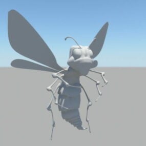 Cartoon Wasp 3d model