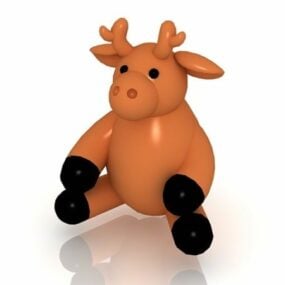 漫画大人の鹿のおもちゃ 3D モデル