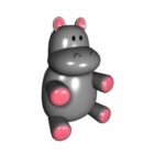 Cartoon Baby Hippo Legetøj