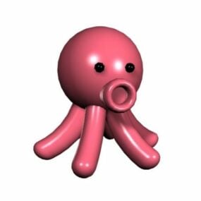 Cartoon Baby Octopus Spielzeug 3D-Modell