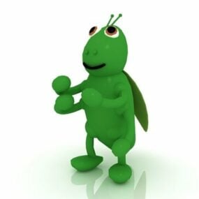 Cartoon Beetle Bug Toy 3d model