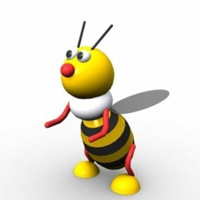 Cartoon Bumble Bee Character 3d model