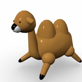 نموذج حيوان الجمل الكرتوني ثلاثي الأبعاد