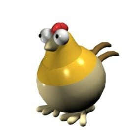 Cartoon Chicken Toy 3d model