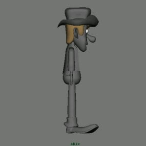 Cartoon-Cowboy-3D-Modell