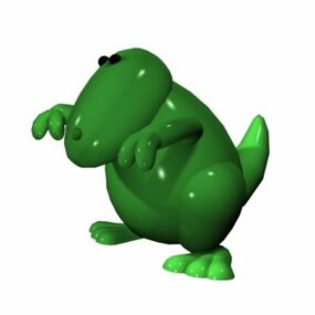 3д модель мультяшной игрушки динозавра Ти Рекса