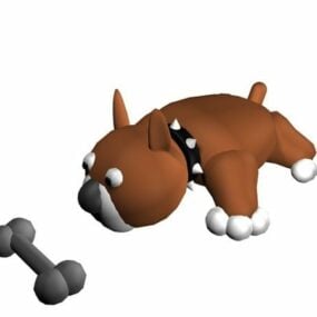Cartoon Dog Bone Toy דגם תלת מימד
