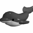 Brinquedo de golfinho dos desenhos animados