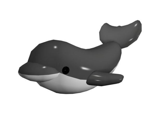 Cartoon dolfijn speelgoed