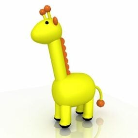 Cartoon Giraffe Toy 3d model