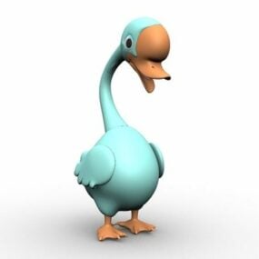 Character Cartoon Goose 3d model