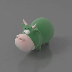 Cartoon Hippo 3d model