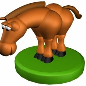 Cartoon-Pferdespielzeug 3D-Modell
