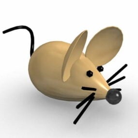 Modelo 3d de personaje de ratones de dibujos animados