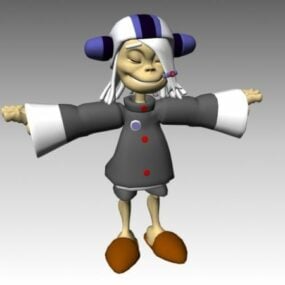 3D модель персонажа из мультфильма "Мальчик-монстр"