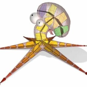 Stripfiguur Octopus 3D-model