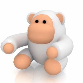 Cartoon Orangutan Toy 3d model
