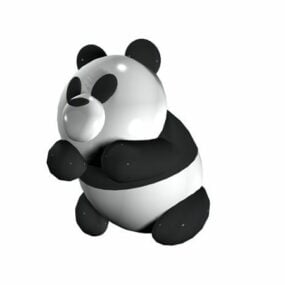 Cartoon Panda Bear Toy 3d model