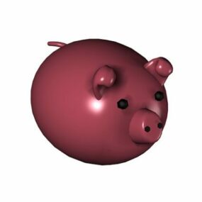 Cartoon Pig Toy 3d model