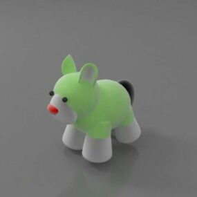 Cartoon Plush Animal Character 3d model