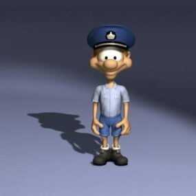 Cartoon Postman Concept Character 3d model