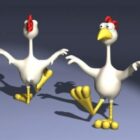 Cartoon Rooster Character