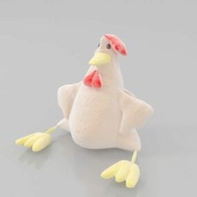 3D model vejce s kuřecím masem