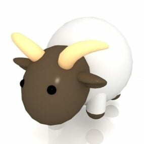 Tegneserie Sheep Toy 3d-modell
