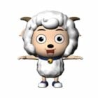 Personaje de dibujos animados de ovejas